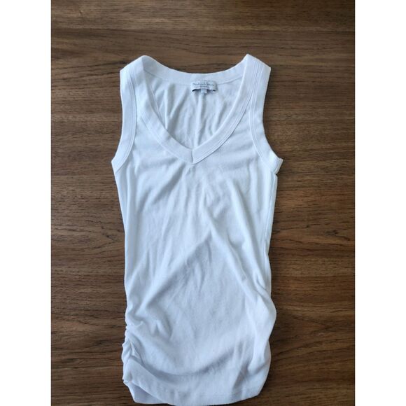 Michael Stars Halley Ribbed Tank with Ruching | Size XS - Picture 2 of 8